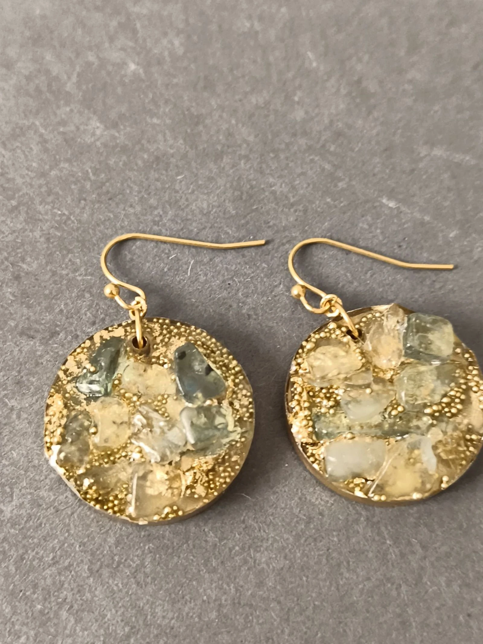 Boucles d'oreilles aigue marine  – photo 2